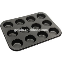 12 Cups Muffin Pan Carbon Steel Nonstick Carbon steel Bakeware